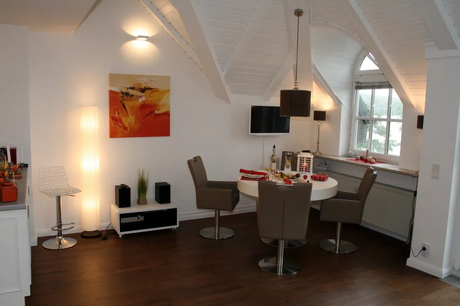 Wohnzimmer und Galerie